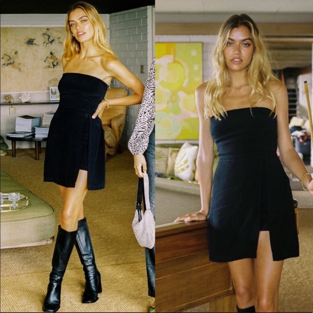With Jean Tette Dress Black Size M